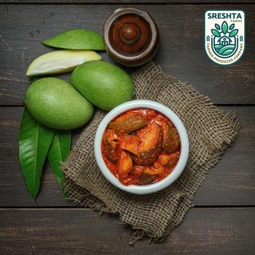 Sreshta Farms Andhra Spicy Mango Pickle Traditional Taste