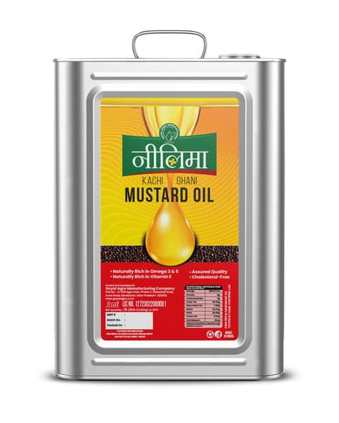 Neelima Kachi Ghani Mustard Oil 15L view 2