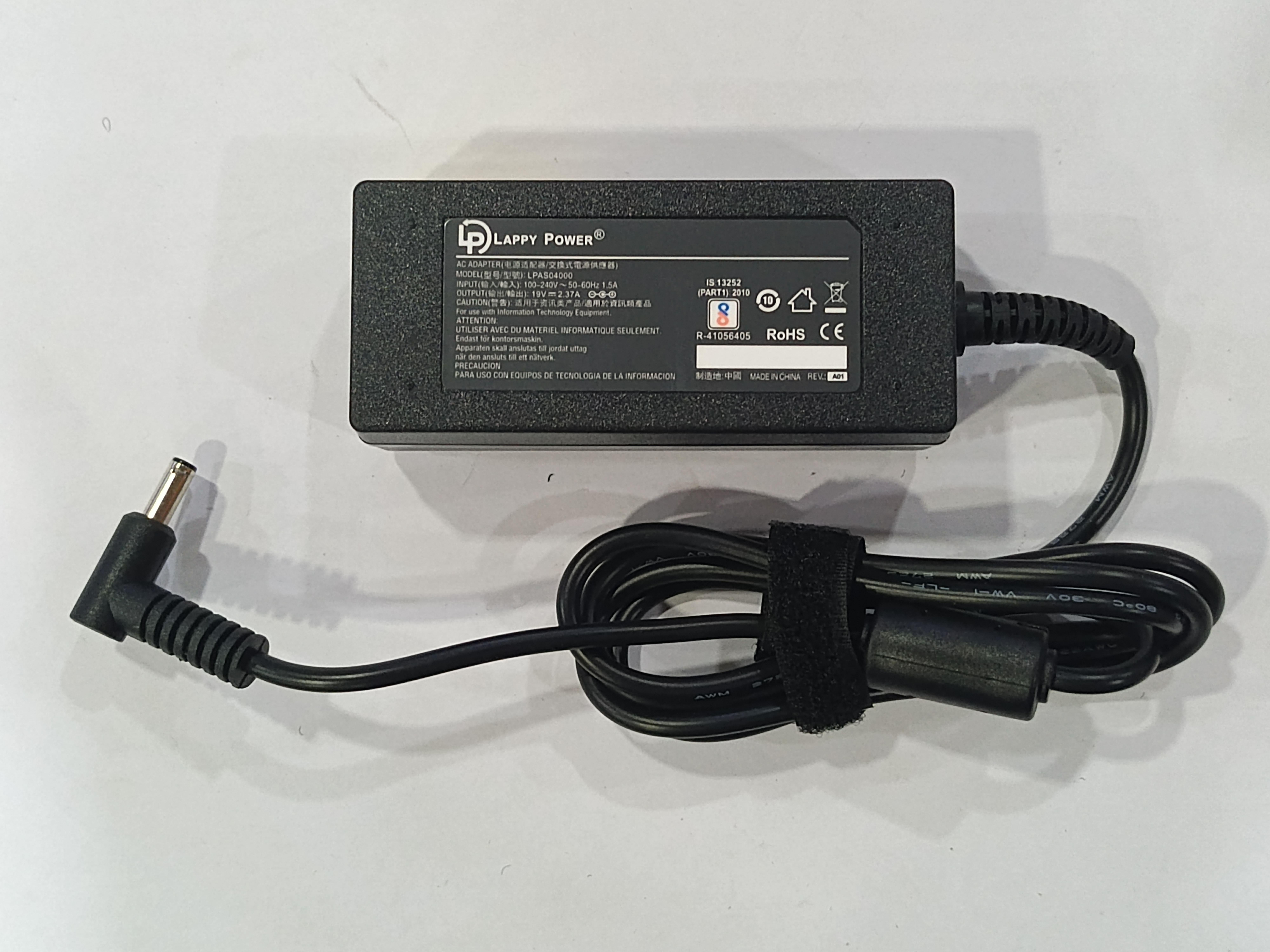 Laptop Adapter compatible for ASUS (45W 2.37A 19V) Small Pin - 4.5mm x 3.0mm Pin