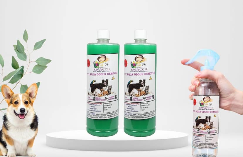 Swacch PET Aqua Odour Remover (1 Litre) (Combo Pack of 2) Jasmine