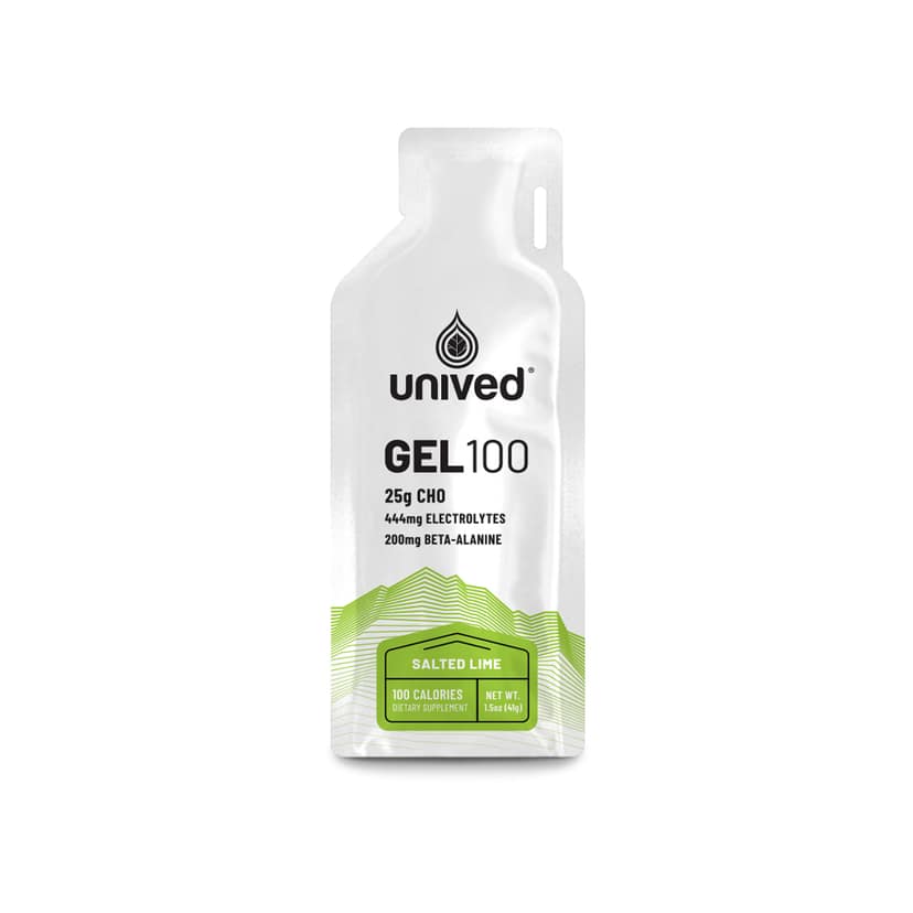 Unived Gel 100 for Fast Energy, Focus & Endurance Training Salted Lime view 2