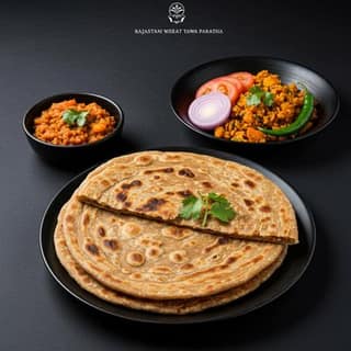 Rajasthani Wheat Tawa Paratha