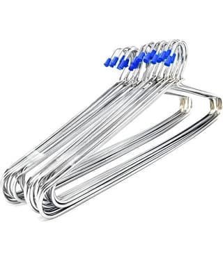 VARKAUS Stainless Steel Standard Clothes Hangers ( Pack of 12 )