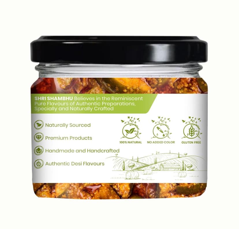 Shri Shambhu | Olive Oil Pickle | Mango Pickle in Olive Oil | Aam Ka Achaar | Mango Pickle | 300g view 2