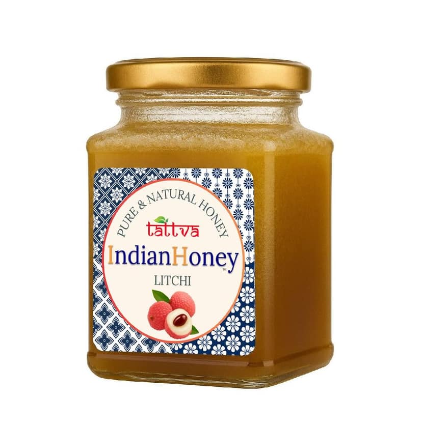 IndianHoney Litchi Honey, Pure Natural Unprocessed, 500 Grams, Crystallized, Sugar Free view 2