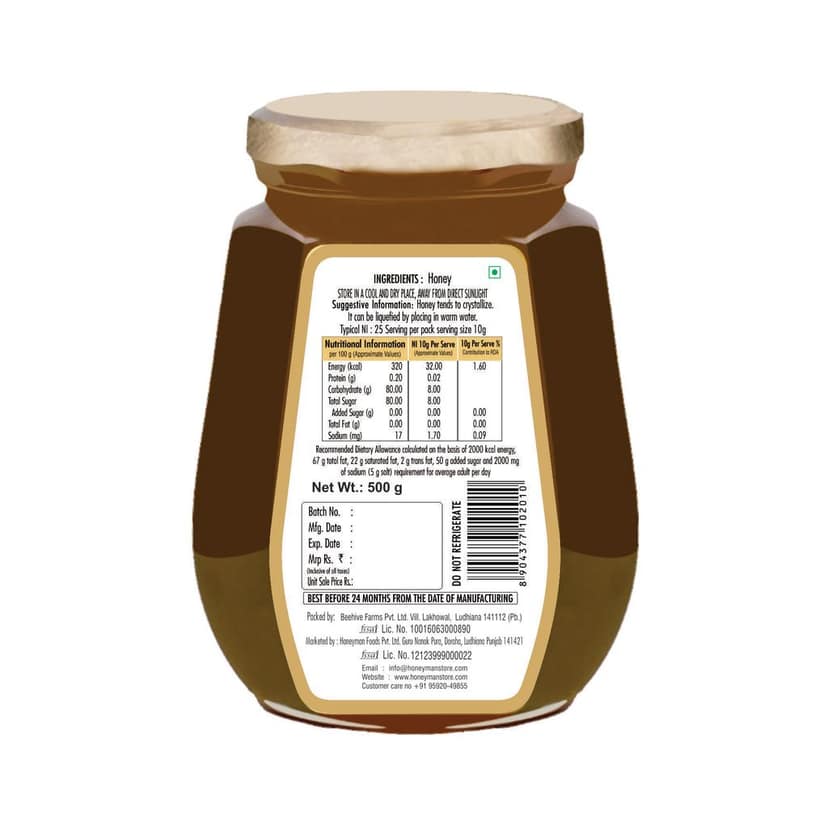 Honeyman Raw Honey view 2