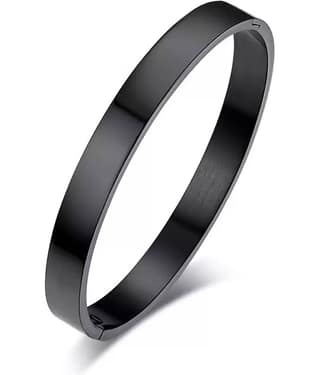 HEER COLLECTION - Black Kada ( Pack of 1 )