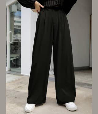 kotty Women Lycra Korean Trousers ( Black )
