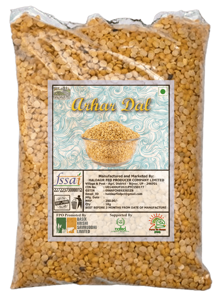 Organic Arhar Dal - 1 Kg [Without Polish] (pack of 3)