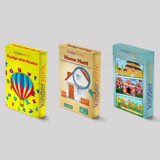 Combo of 3 Educational Flash Card Games - Fly High with Phonics , Where Do We Go?, Home Hunt