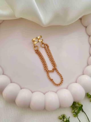Ishkaara Tangled Rizz Earcuff Gold