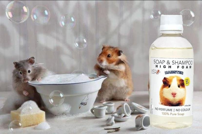 CERO ® High Foam Shampoo for Hamster, NO Perfume | NO Colour, 100% Pure Soap (200ml) view 2
