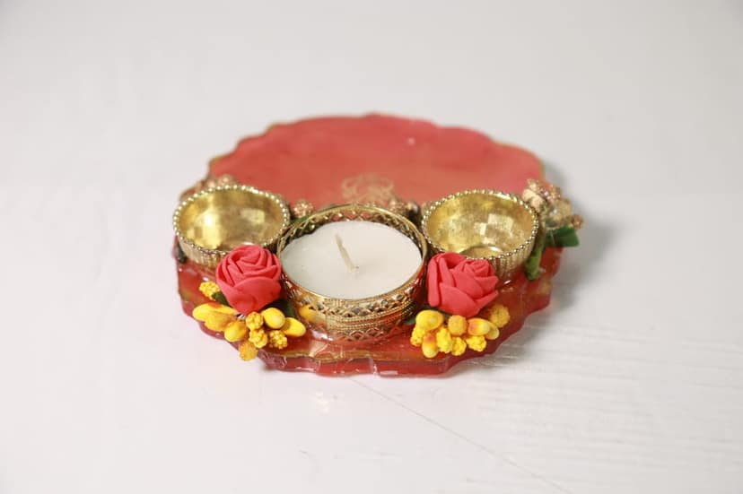 Resin Haladi Kumkum Platter view 2