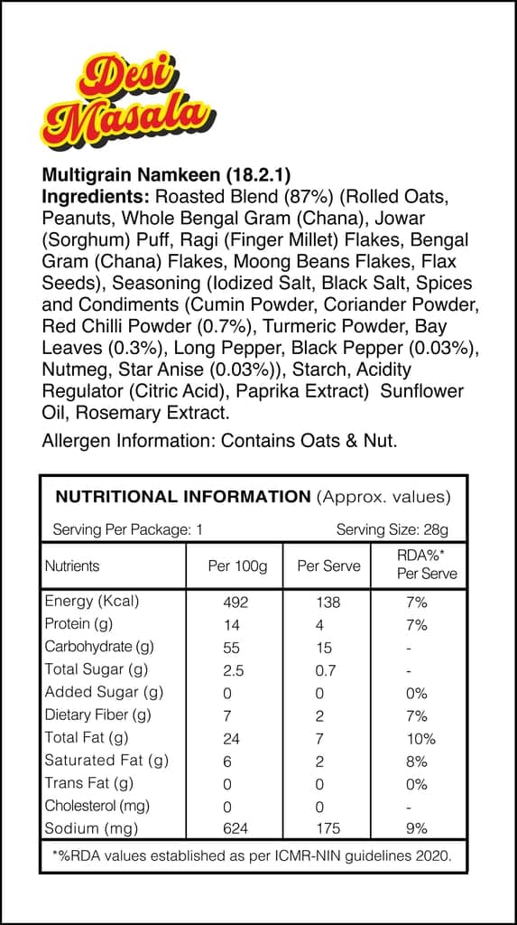 Mast Mix Roasted Namkeen - Pack of 4 (Single Flavor)(Desi Masala) view 2