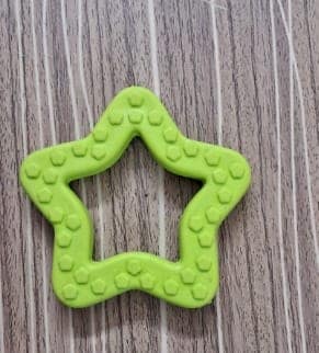 Green Star Teether Toy view 2