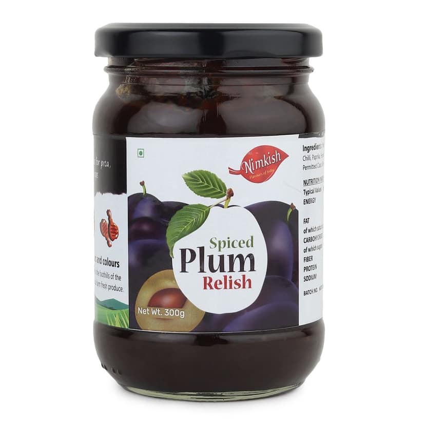 Nimkish Spicy Plum Relish | Himalayan Artisanal Chutney | No Preservatives | Made in Kullu
