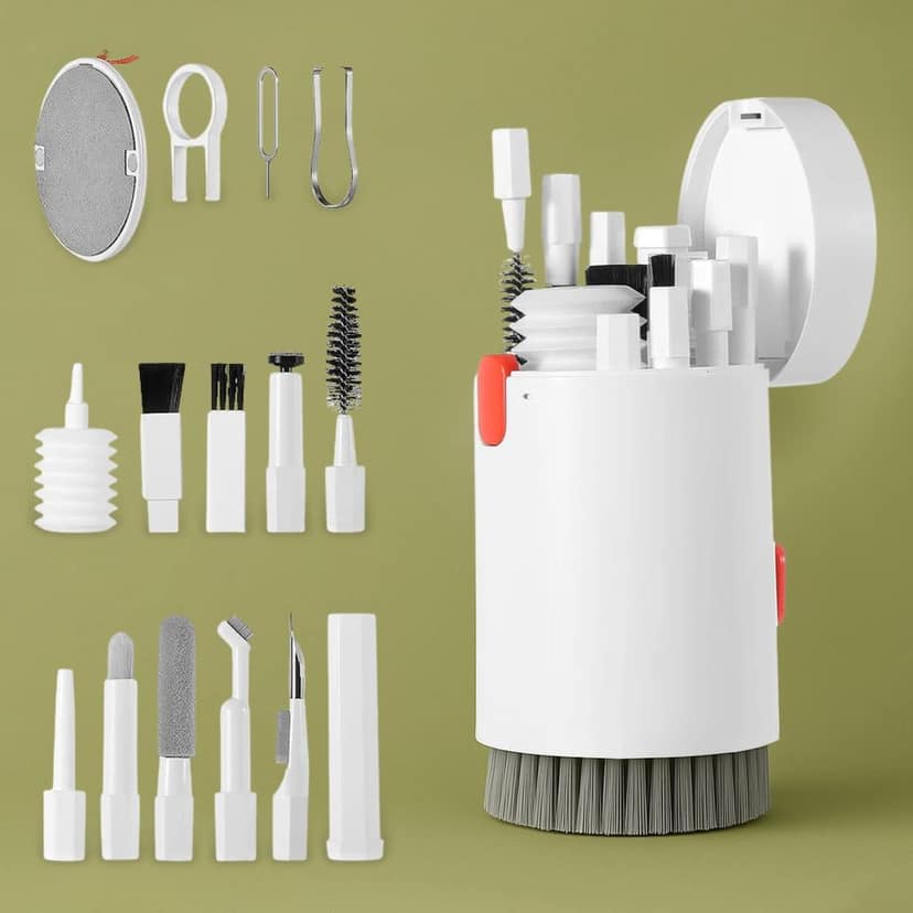 20-in-1 Keyboard Cleaner Kit – Electronic Cleaning Brush, Spray & Tools for Laptop, Phone, Camera & More