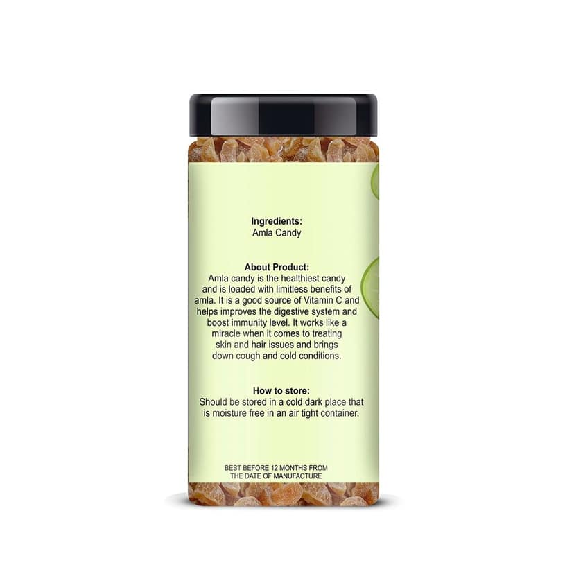 Rabb's Secret Amla Candy Dried - Healthy & Delicious Treat Jar 150gm view 2