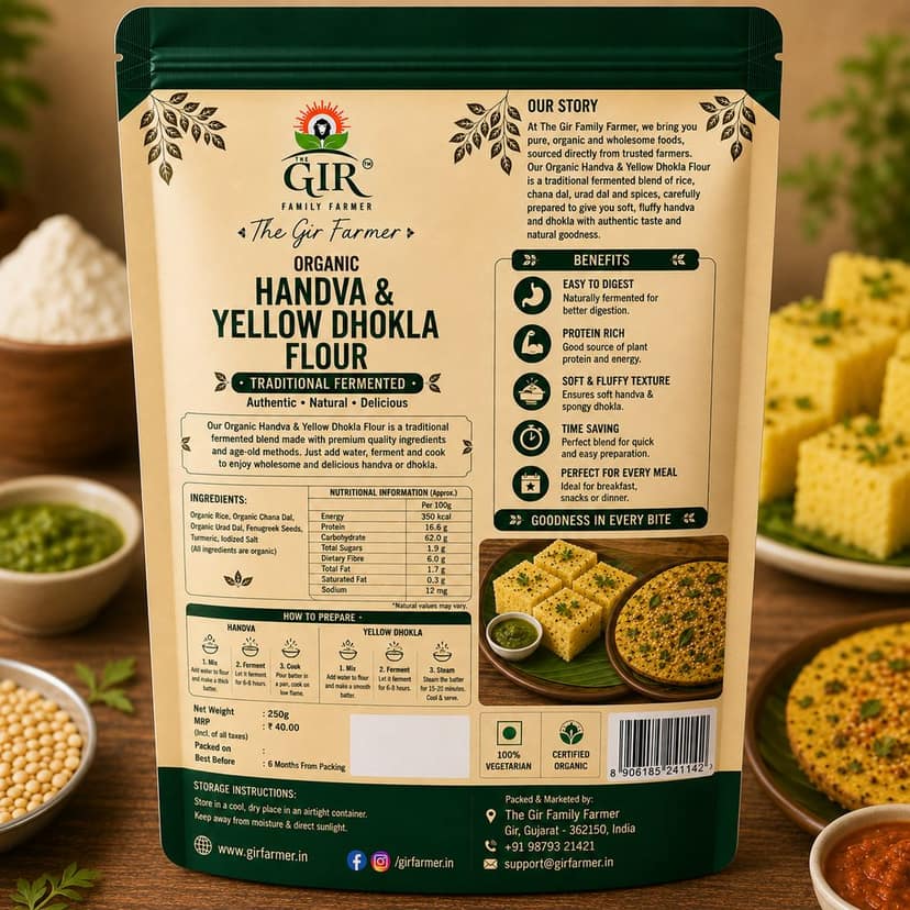 Organic Handva & Yellow Dhokla Flour view 2