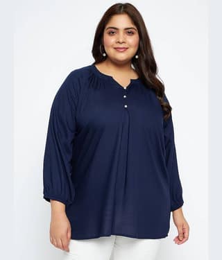 VINAAN Women's Rayon Tunic ( Pink )