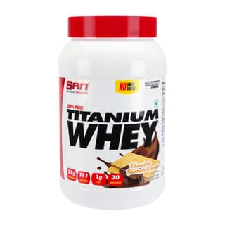San Nutrition 100% Pure Titanium Whey Protein Powder | 23g protein | Concentrate & Isolate |