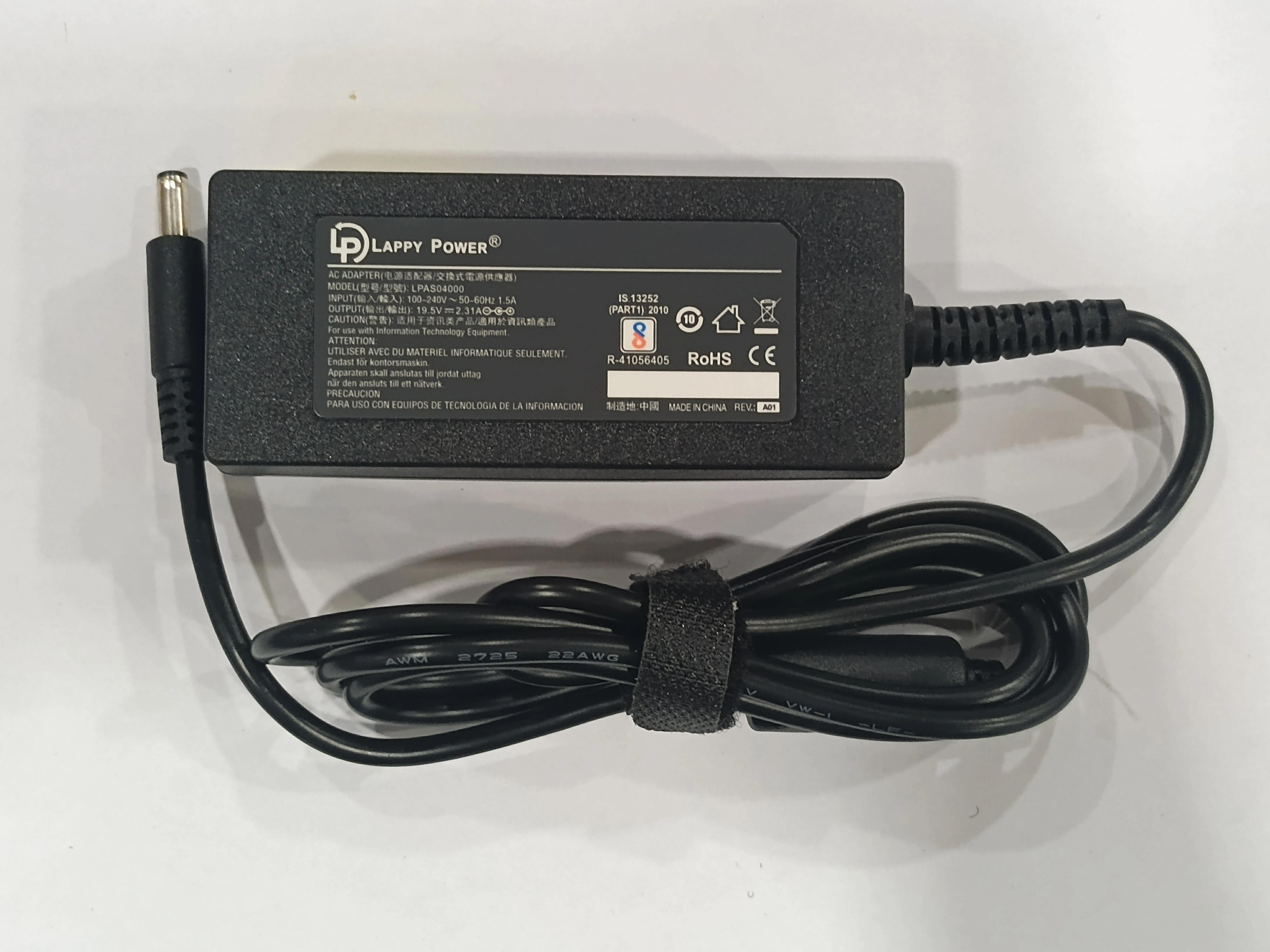 Laptop Adapter compatible for DELL (45W 2.31A 19.5V) Small Pin - 4.5mm x 3.0mm Pin