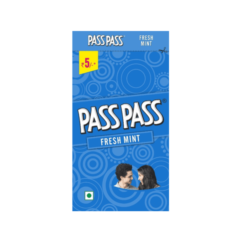 Pass Pass Zipper || Fresh Mint || Pack of 18 || 10.15 Grams Each
