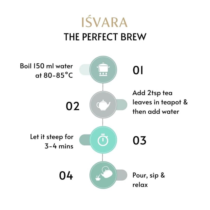 ISVARA Mild Tranquilizer ~ Chamomile white tea view 2