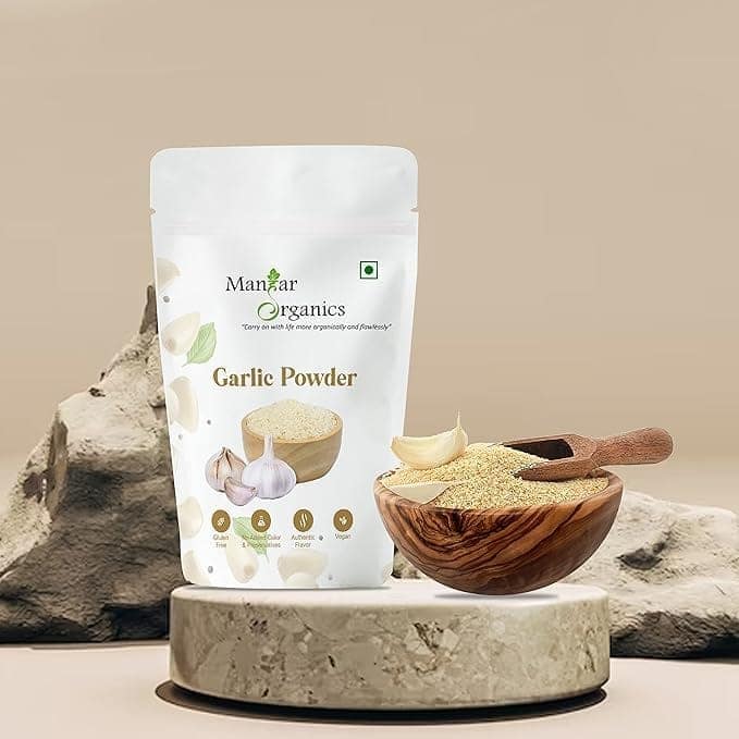 ManHar Organics Garlic Powder | Lahsun / Lehsun / Dry Garlic Powder | 100% Natural & Edible | Rich Aroma & Taste | Seasoning for Cooking, Marinades & Snacks – 1KG view 2
