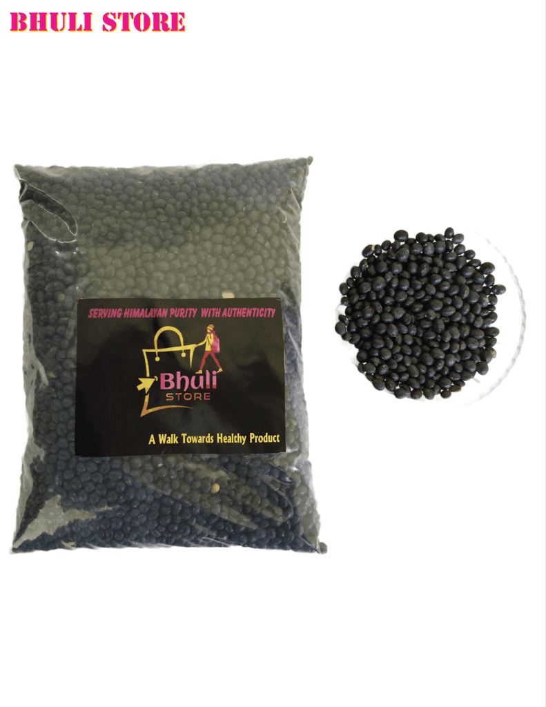 Bhuli Store Pahadi Gol Bhatt Dal/Black Dal/Black Soyabean 1kg