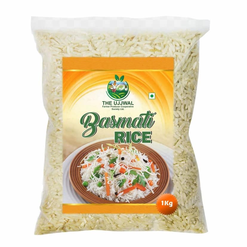 Basmati Rice 1 kg – Farm-Fresh, Long-Grain Rice for Perfect Everyday Meals.
