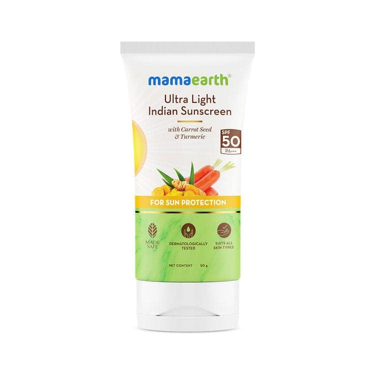 Mamaearth Ultra Light Indian Sunscreen With SPF 50 PA +++ (50 g) view 2