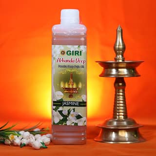 Giri Akhanda Pancha Deep Pooja Oil | Lamp Oil | Vilakku Oil | Deep Oil for Puja Jasmine 500ml