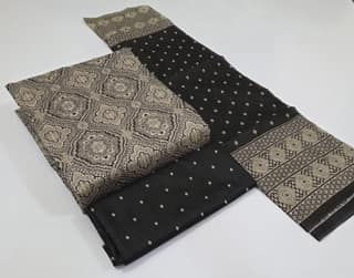 Pure Cotton Ajrkh Printed Unstitched drees material for women traditional wear