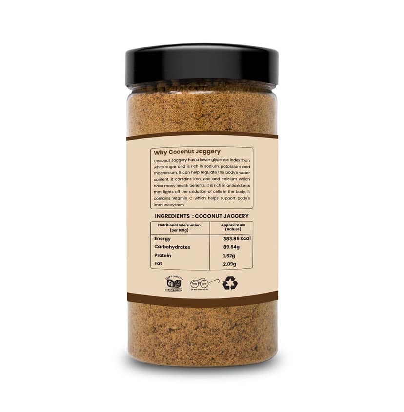 BMS Naturals Coconut Jaggery - 500g | Low Calorie, 100% Natural Sugar Substitute view 2