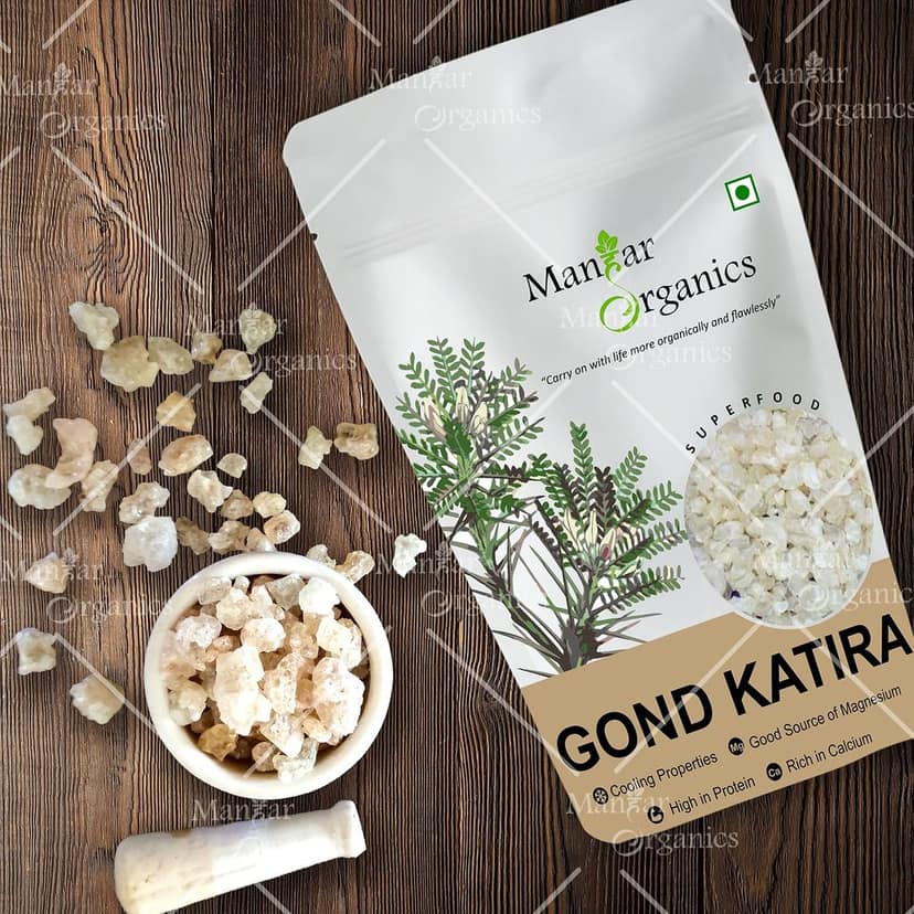 ManHar Organics Gond Katira Pure Organics 250gm |Tragacanth Gum| Edible Gum view 2
