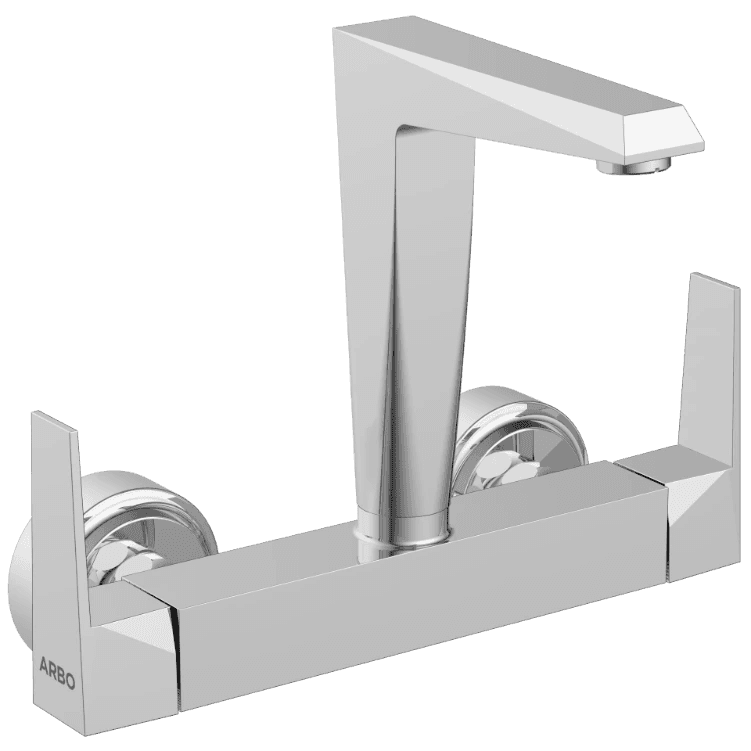 LV-2013 Sink Mixer With Swinging Spout With Connecting Legs With Wall Flange (Wall Mounted Model) view 2