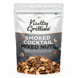 Nutty Gritties Premium Smoked Cocktail Mixed Nuts, 200 gm