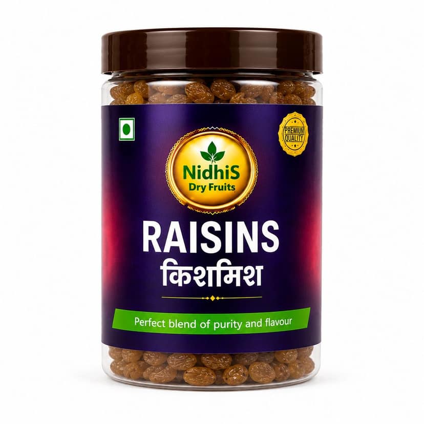 Nidhi'S Dry Fruits Regular Raisins (Kishmish)