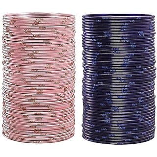 Omsar Jewelry Metal Bangle Set (Pack of 10)