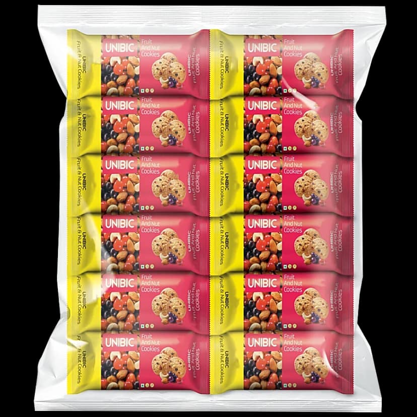 Unibic Fruit & Nut Cookies, 37.5 G (Pack Of 12)