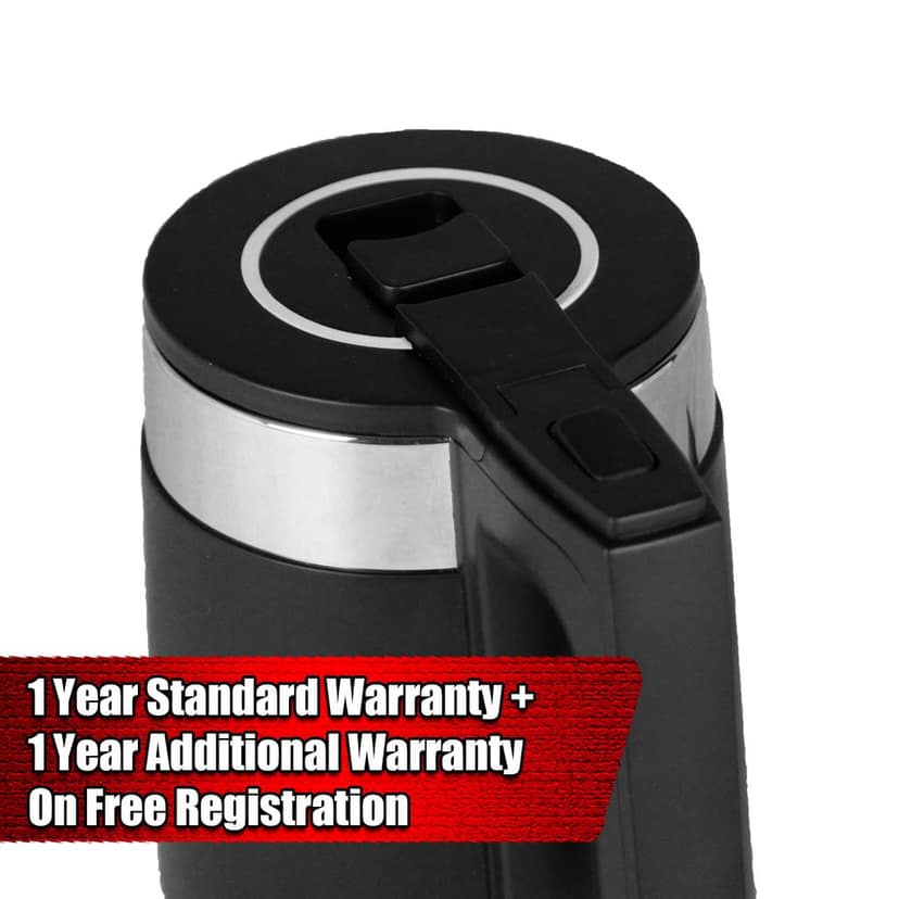 Premium Electric Kettle 1.7 Litre, 1500 Watt, Stainless Steel with Insulation, Auto Cut-Off (Black) view 2