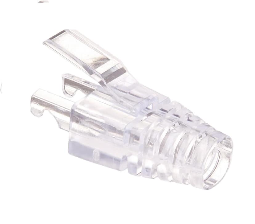 Cat 6 & Cat 5 Strain Relief Flexible Boot Covers for RJ45 Connectors Cover Modular Network Plug Connector Cap Cable Connector Boots (Pack of 50) view 2