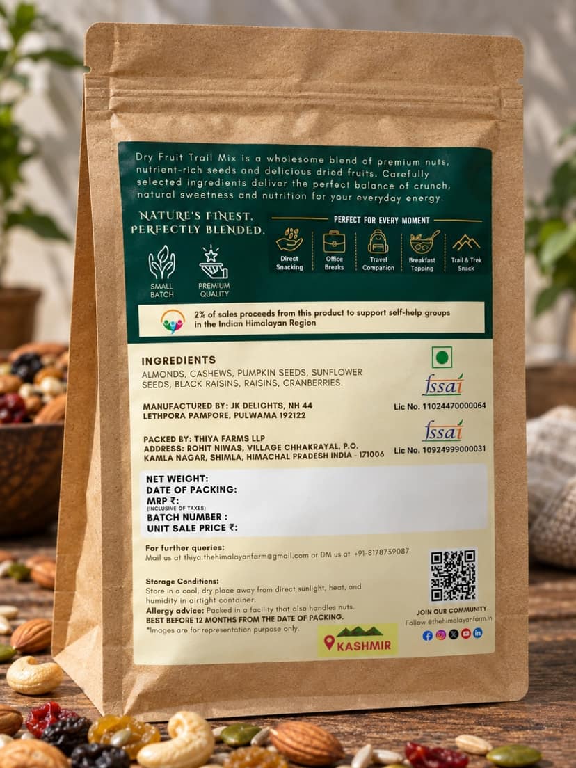 Himalayan 7 in 1 Trail Mix | Dry Fruits | Berries | Seeds | 500g view 2