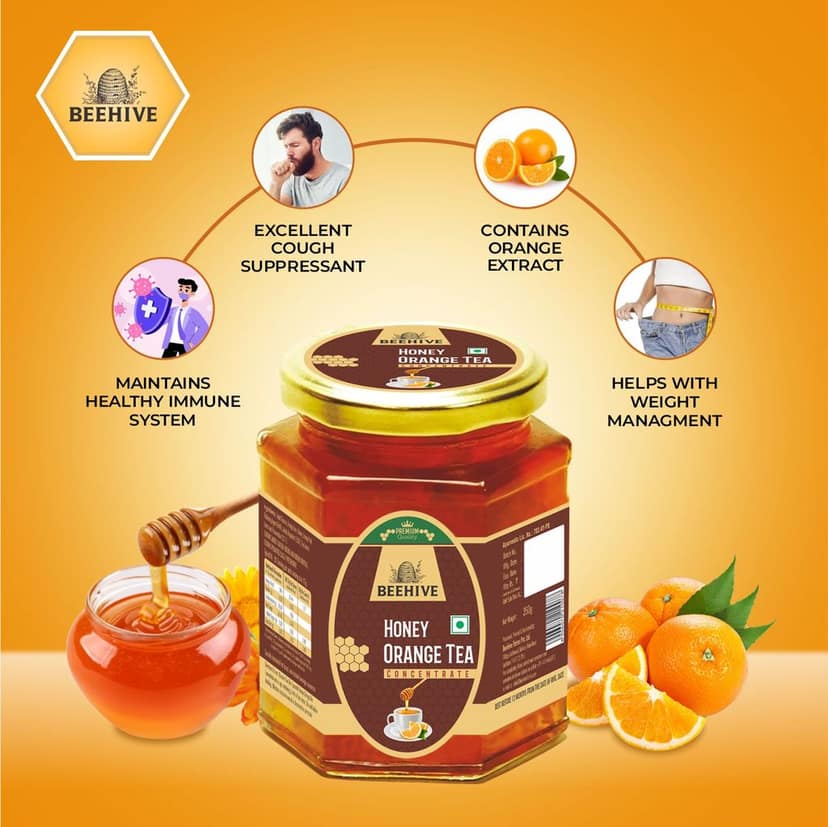 Beehive Honey Ginger Tea Concentrate Pack of 2 |350 gm view 2