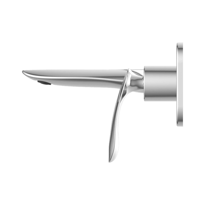 KA-3167 Exposed Part Kit For Single Lever Basin Mixer Wall Mounted With Consisting Of Operative Lever, Basin Spout & Wall Flange view 2