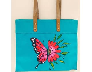 Hand Painted Canvas Bag (Model - 4)