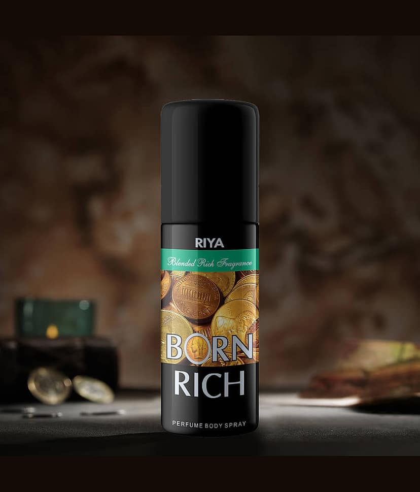 Riya Born Rich Body Spray Deodorant Spray for Men 200 ml ( Pack of 3 ) view 2