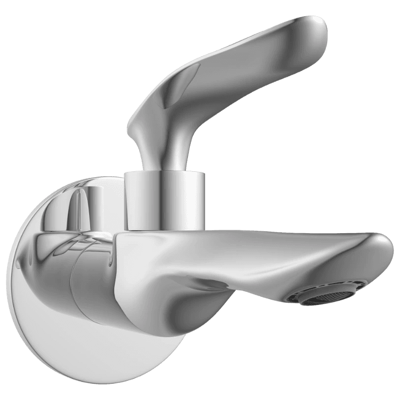 KA-3103 Long Nose Bib Tap With Wall Flange view 2