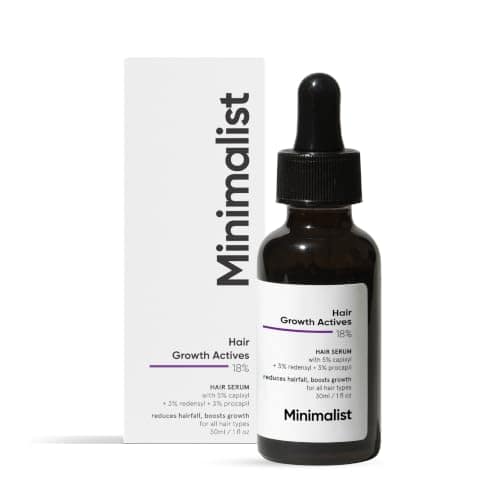 Minimalist Hair Growth Serum With 3% Redensyl, 3% Anagain, 3% Procapil, 5% Capixyl & 4% Baicapil 18% Hair Growth Actives | For Hair Fall Control | For Men & Women | 30 ml view 2